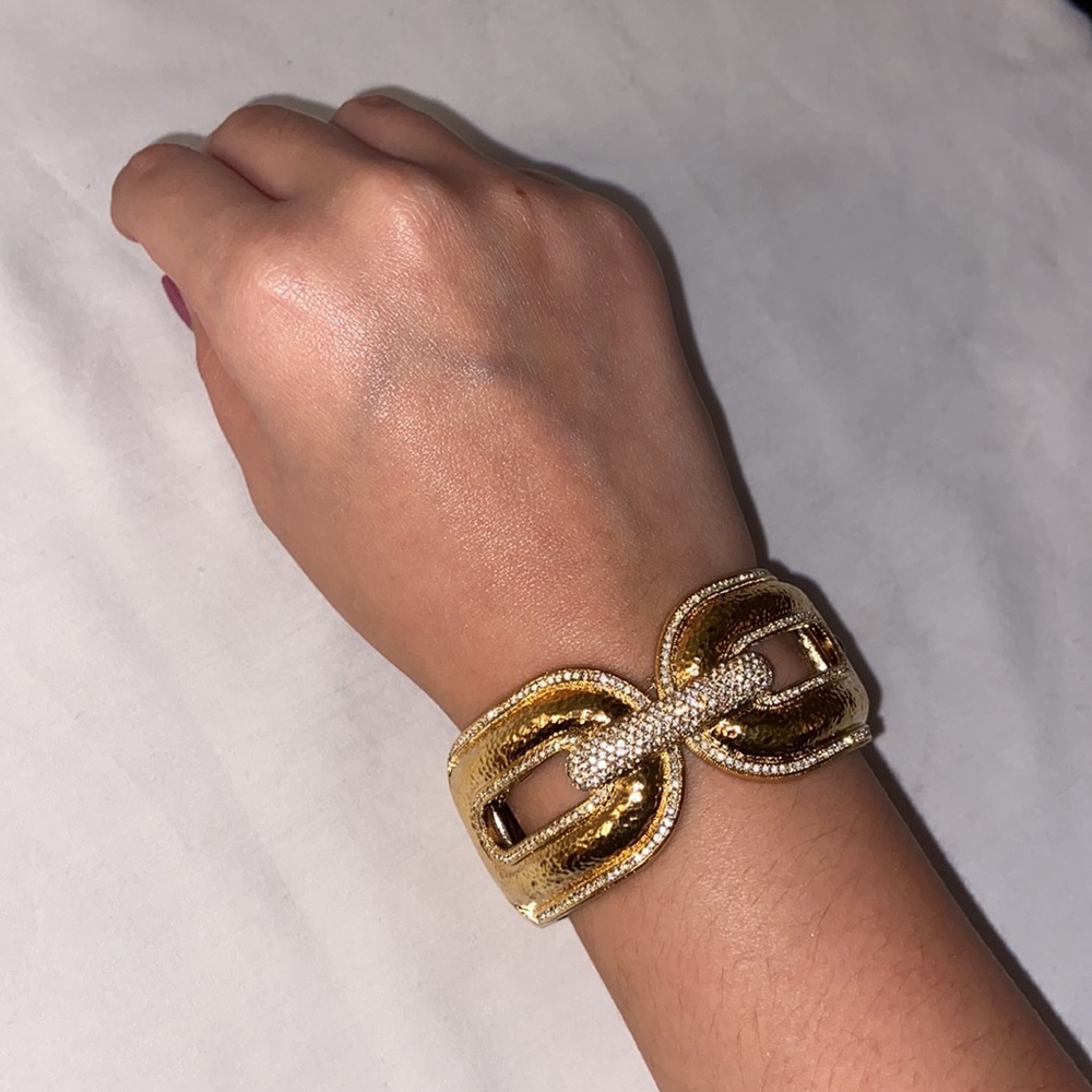 Statement Gold Cuff - image 4